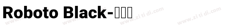 Roboto Black字体转换